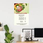 Poster du salon de beauté de massage Spa Apple (Bureau à domicile)