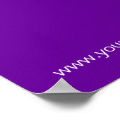 Poster du salon de coiffure Spa violet & blanc (Coin)