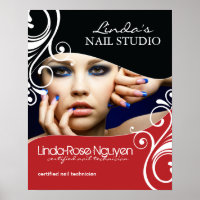 Poster du salon des cheveux et des ongles