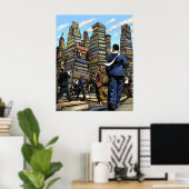 Poster du Salon du livre (Bureau à domicile)