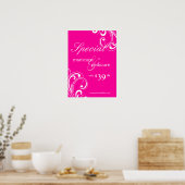Poster du Salon Spa rose et blanc (Cuisine)