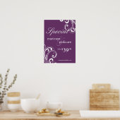 Poster du Salon Spa violet et brindille blanche (Cuisine)