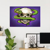 Poster du serpent n crâne (Bureau à domicile)