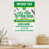 Poster du service de l'impôt sur le revenu (Cuisine)