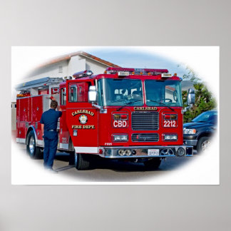 Poster du service d'incendie Carlsbad