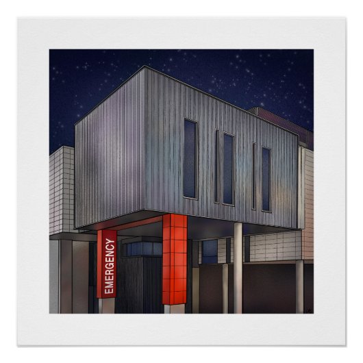 Poster du service d'urgence (Devant)