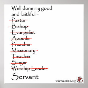 Poster du serviteur fidèle
