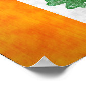 Poster du Shamrock du drapeau irlandais (Coin)