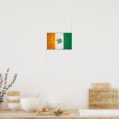 Poster du Shamrock du drapeau irlandais (Cuisine)