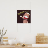 Poster du singe de bienvenue (Cuisine)