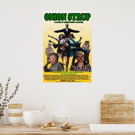 Poster du sirop d'oignon (Cuisine)
