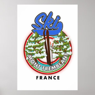 Poster du Ski Lake Tahoe Sierra Nevada USA