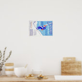 Poster du ski vintage dans l'est WPA (Cuisine)