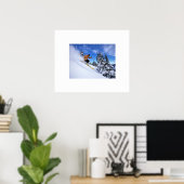Poster du skieur (Bureau à domicile)