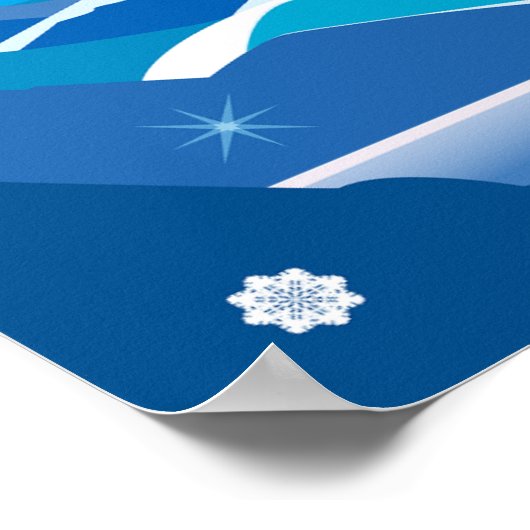 Poster du skieur de descente (Coin)