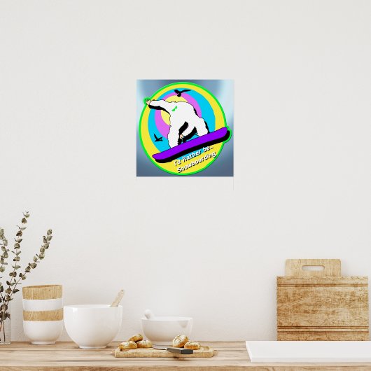 Poster du snowboard (Cuisine)