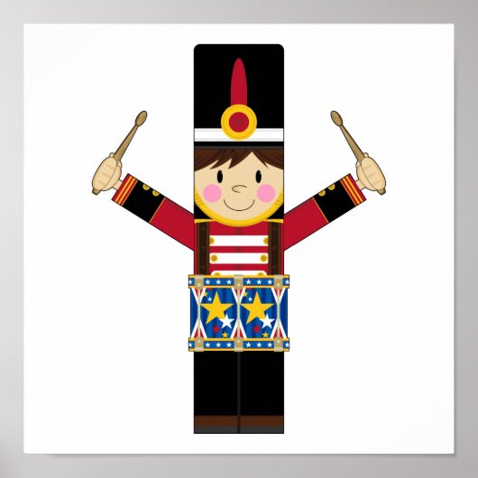 Poster du soldat de la Nutcracker jouant à la batt (Devant)