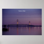 Poster du soleil du pont Mackinac (Devant)