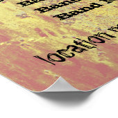 Poster du spectacle rock Grunge Budget Extraordina (Coin)