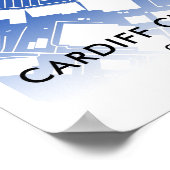 Poster du stade de Cardiff City - Accueil de Cardi (Coin)