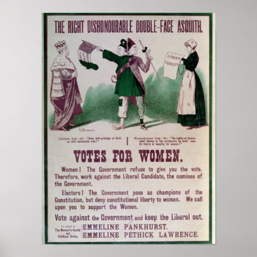 Poster du suffrage féminin (Devant)