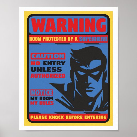 Poster du super-héros (Devant)