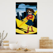 Poster du Superhéros mignon (Cuisine)