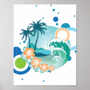 Poster du Surf de l'île