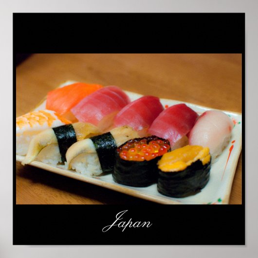 Poster du Sushi au Japon (Devant)