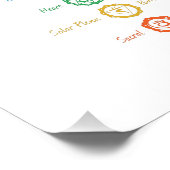 Poster du symbole 7 Chakra (Coin)