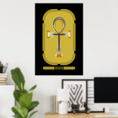 Poster du symbole Ankh (Bureau à domicile)