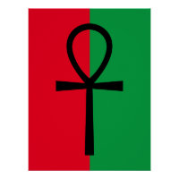 Poster du symbole Ankh de la fierté africaine