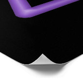 Poster du symbole d'avertissement laser (Coin)