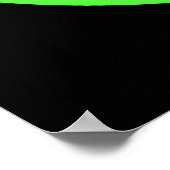Poster du symbole de danger biologique vert (Coin)