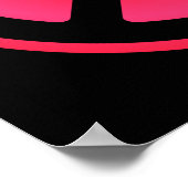 Poster du symbole de paix rose (Coin)