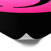 Poster du symbole de risque biologique rose (Coin)