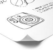 Poster du symbole du livre d'invité photo (Coin)