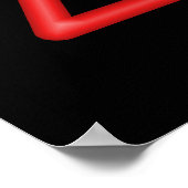 Poster du symbole laser rouge (Coin)