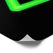 Poster du symbole laser vert (Coin)