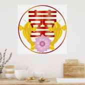 Poster du symbole Mariage de la paire de poissons (Cuisine)