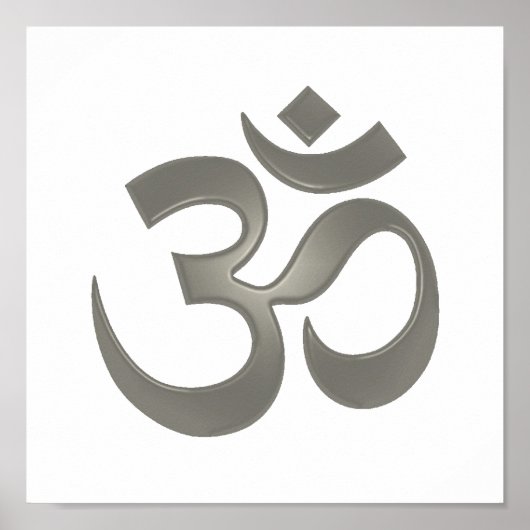 Poster du symbole Om (Devant)