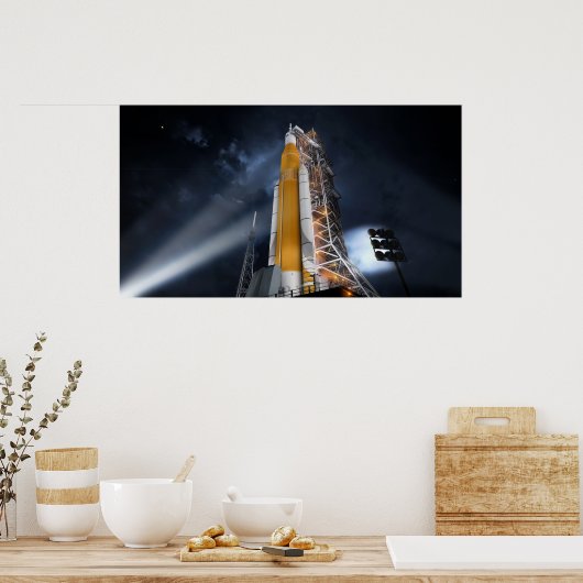 Poster du système de lancement spatial de la NASA (Cuisine)