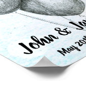 Poster du tableau de bord - BW Balloons Design (Coin)