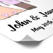 Poster du tableau de bord - Conception de mariée e (Coin)