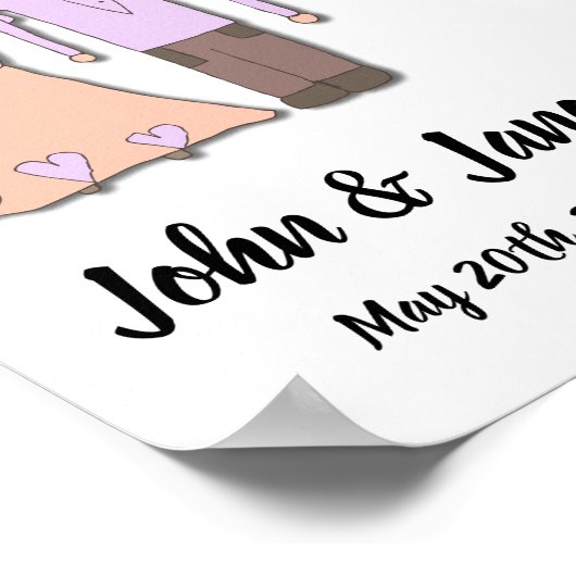 Poster du tableau de bord - Conception de mariée e (Coin)