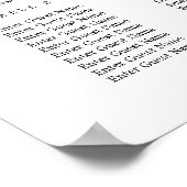 Poster du tableau de bord de la calligraphie bross (Coin)