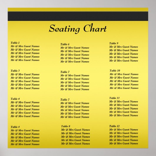 Poster du tableau de bord de la réception de maria (Devant)