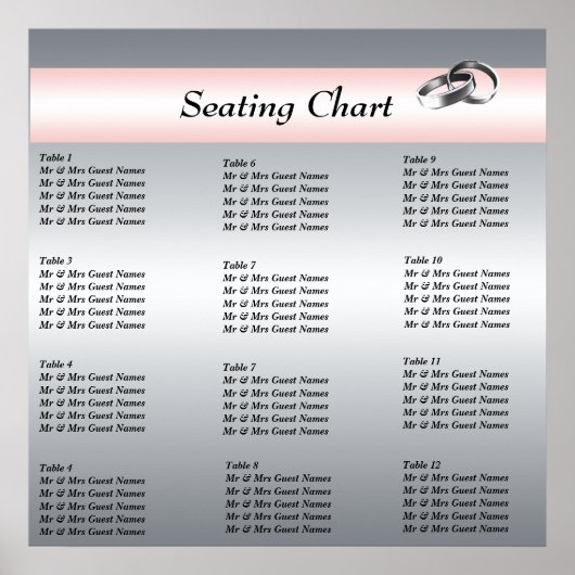 Poster du tableau de bord de la réception de maria (Devant)