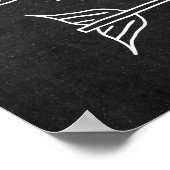 Poster du tableau de bord tribal tiré à la main (Coin)