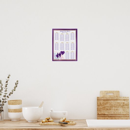 Poster du tableau de Mariage de taille réglable (Cuisine)